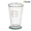 New products 400 ml glass tea cups double wall glass coffee cup double wall glass cup 