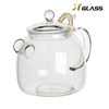  Hot selling new product handblown heat resistant glass teapot 