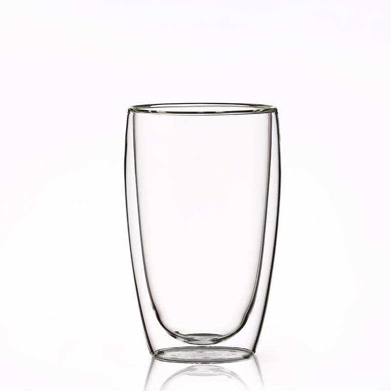【HOT SALE】Double wall glass cup JT-D104 450ml