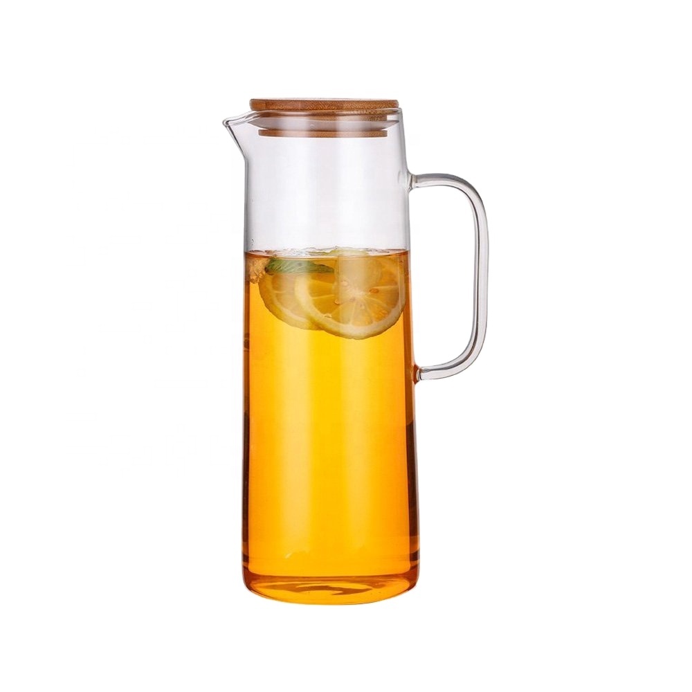 Wholesale Wholesale 1000ml High Borosilicate Glass Pitcher Water Carafe