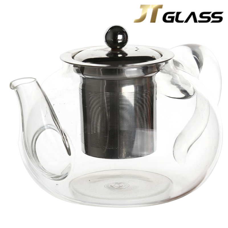 Hot Selling Wholesale Reusable Heat Resistant Borosilicate Glass Teapot with Infuser
