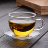 Borosilicate Glass Flower Small Tea Cups