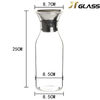 In Stock Lead Free Water Jug High Borosilicate Glass Cold Water Bottle For Restaurant And Hotel 
