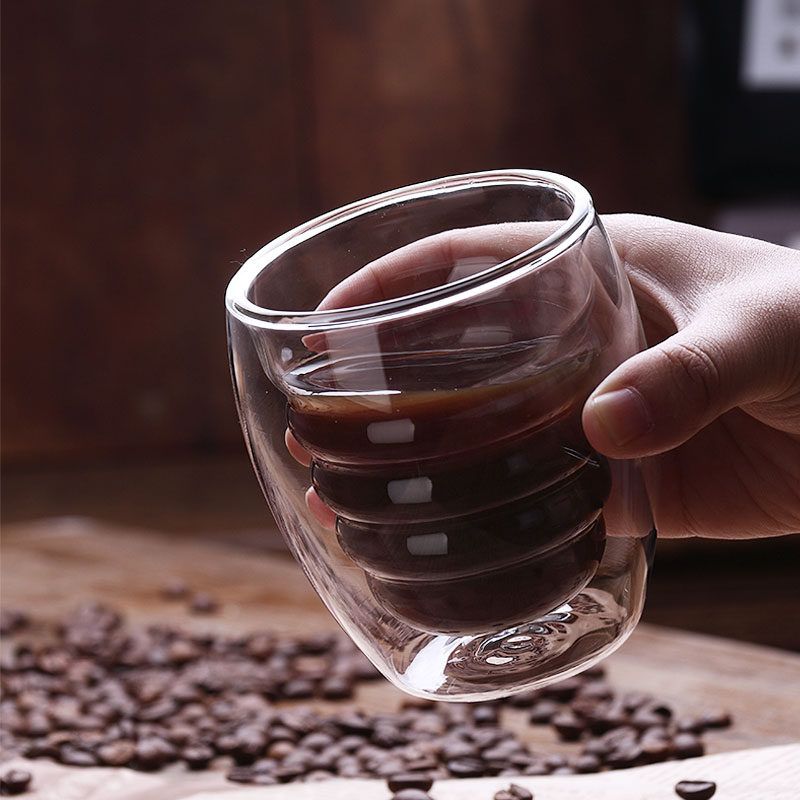 350ml Borosilicate Double Wall thermos Glass Cups Coffee Mug Drinking Glasses Tableware Drinkware