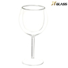 Gold supplier Fashion design clear glass wine glass cup 