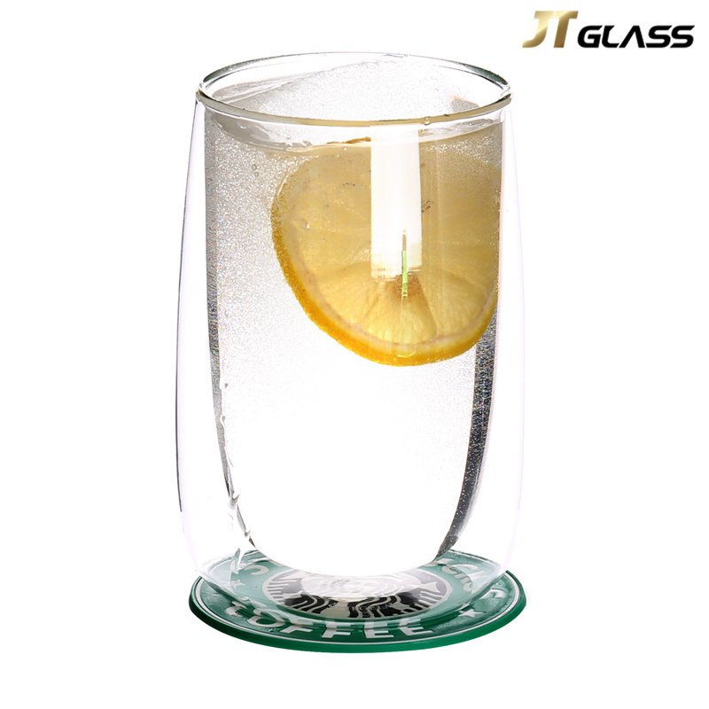 High Borosilicate Heat-resistant Double Glass Coffee Glass Customized 