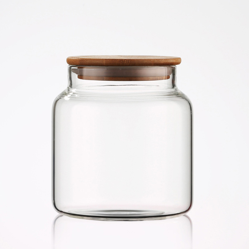High Qanlity Borosilicate Glass Storage Jar with Lid Food Safe