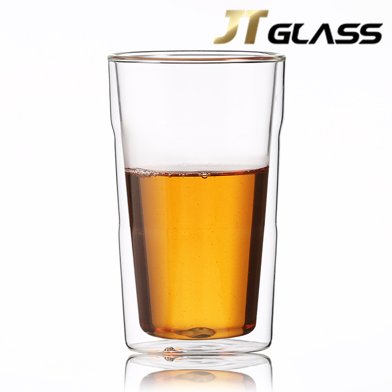 Eco-friendly Elegant Design Double Wall Glass Tea Cup Coffee Cup 