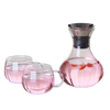 Wholesale borosilicate glass clear water jug glass pitcher set