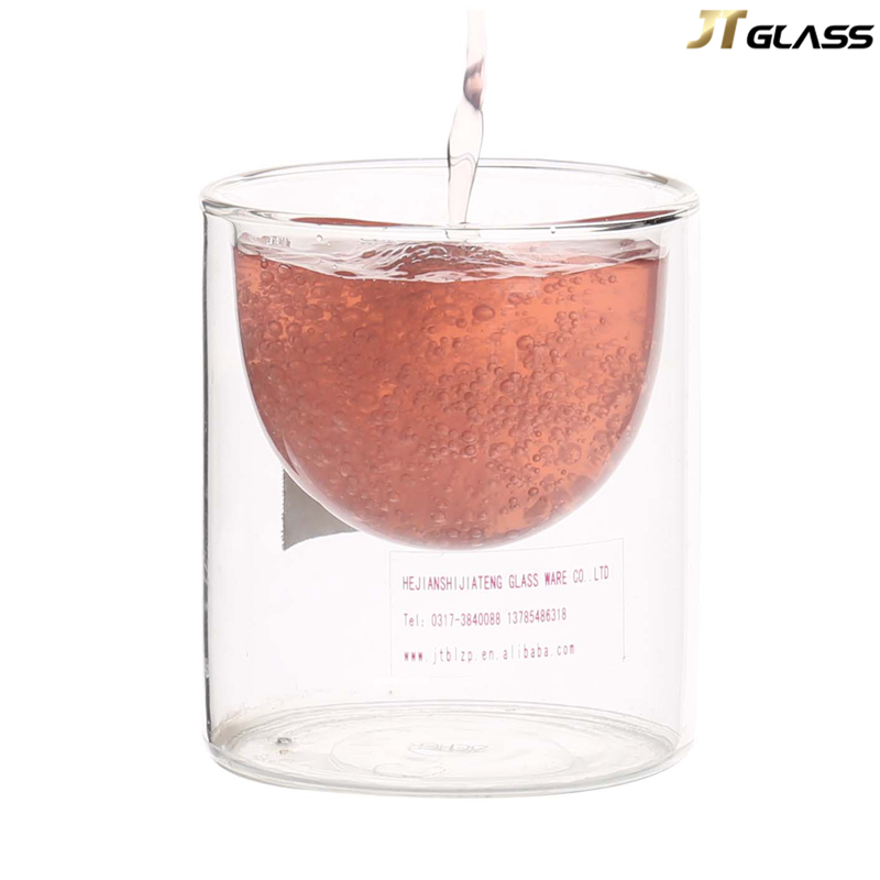 Factory Wholesale 150ml High Borosilicate Glass Coffee Cup Double Wall Glass Cup 