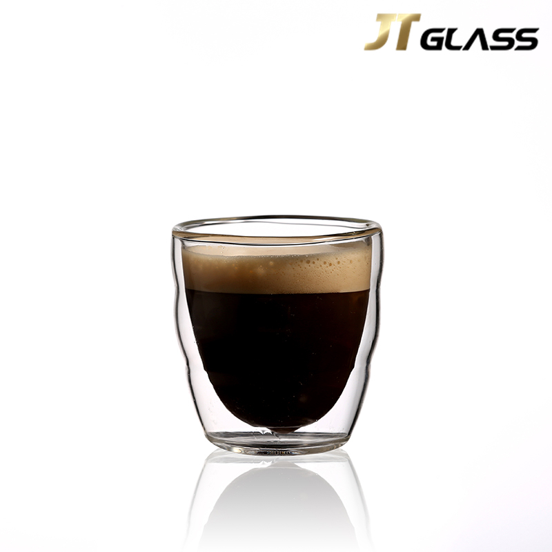 Glass Cup Custom China Borosilicate Glass Popular Double Coffee Cup 