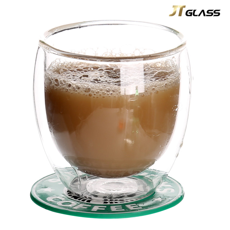 Best Sell Heat Resistant Glass Double Wall Coffee Cups Clear Glass Mug