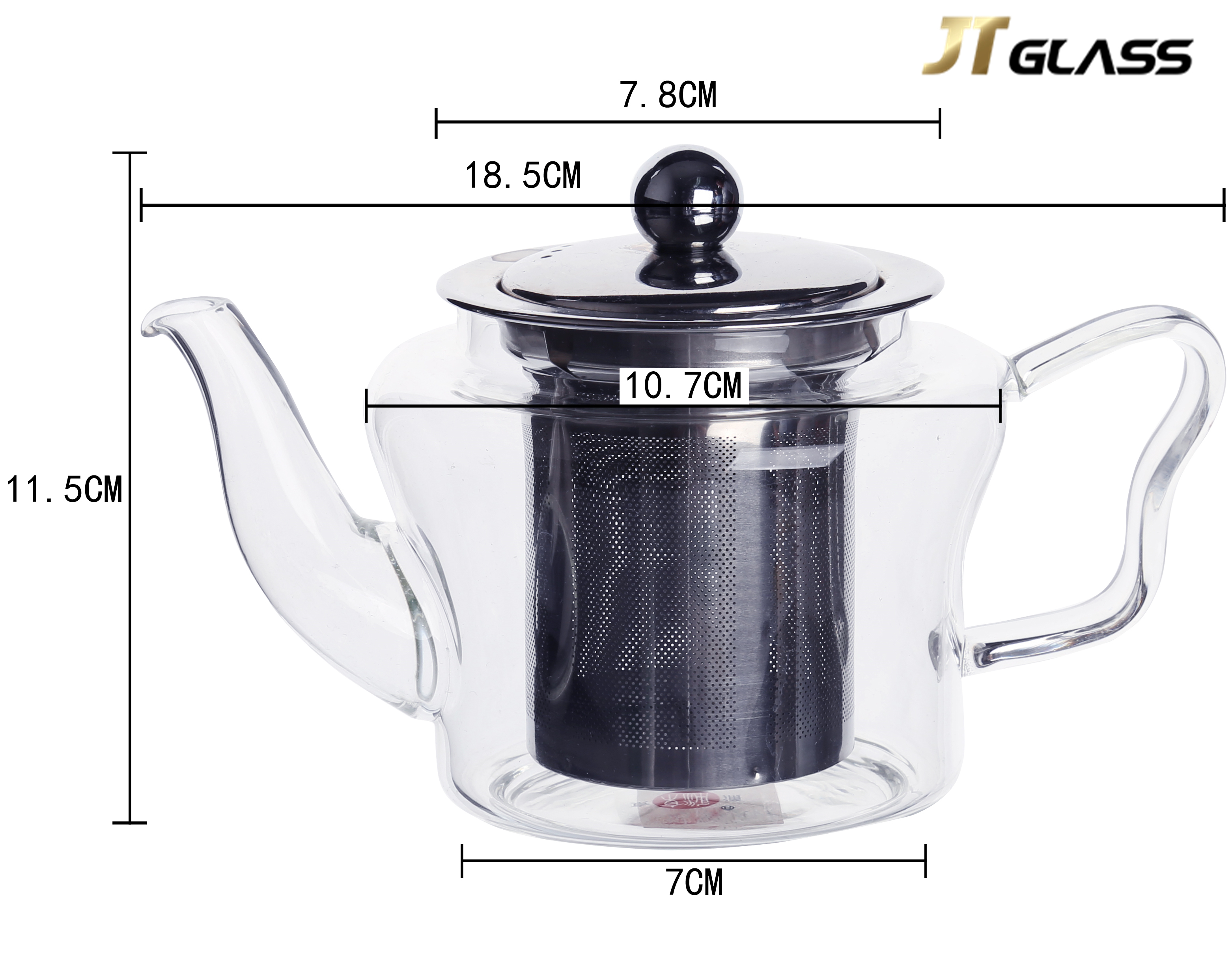 Heat-resistant Stainless Steel Tea Lid for Teapot with Butterfly Handle