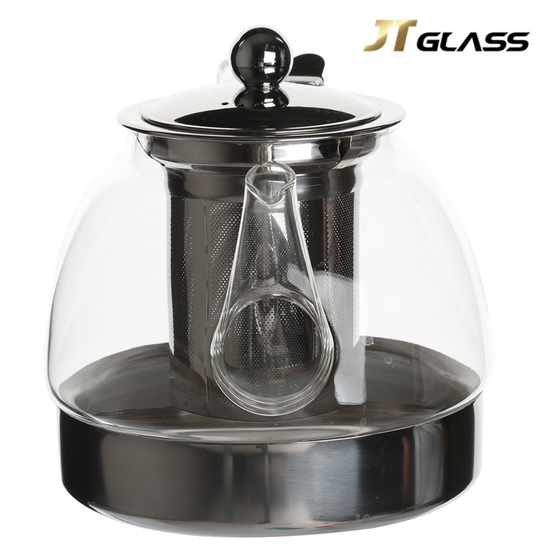 Induction Cooker Available Glass Tea Pot Tea Maker 
