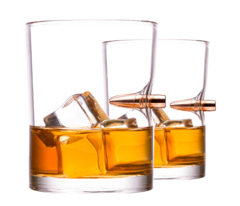 Crystal Canadian Whisky Glass, Set of 2