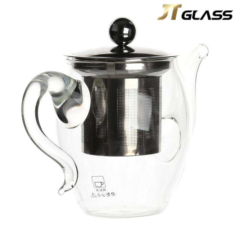 Glass Teapot Tea Cup 350ml with Infuser and lid for green or herbal tea